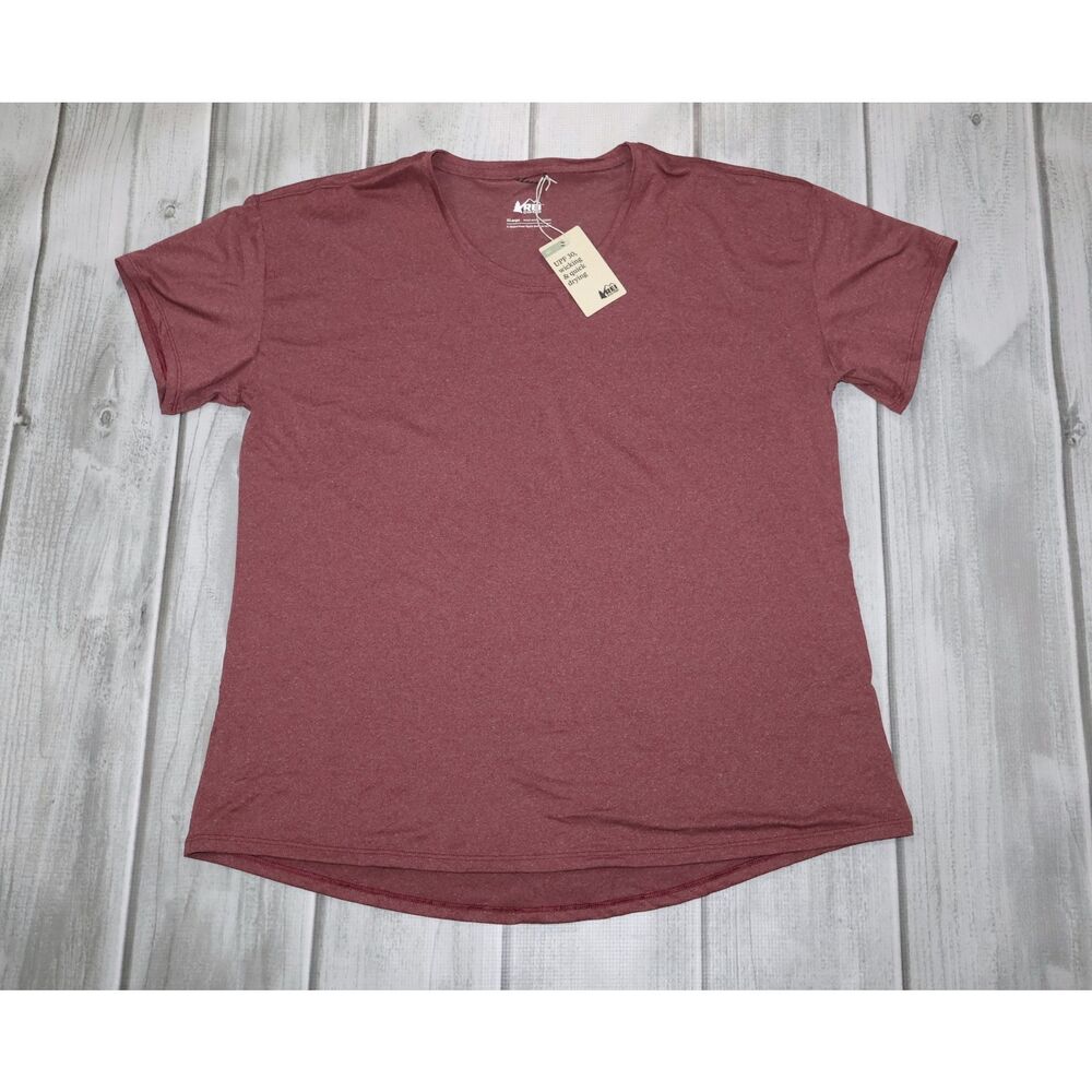 NEW REI Coop Sahara Short Sleeve T-shirt Women XLarge Mauve Shadow Outdoor